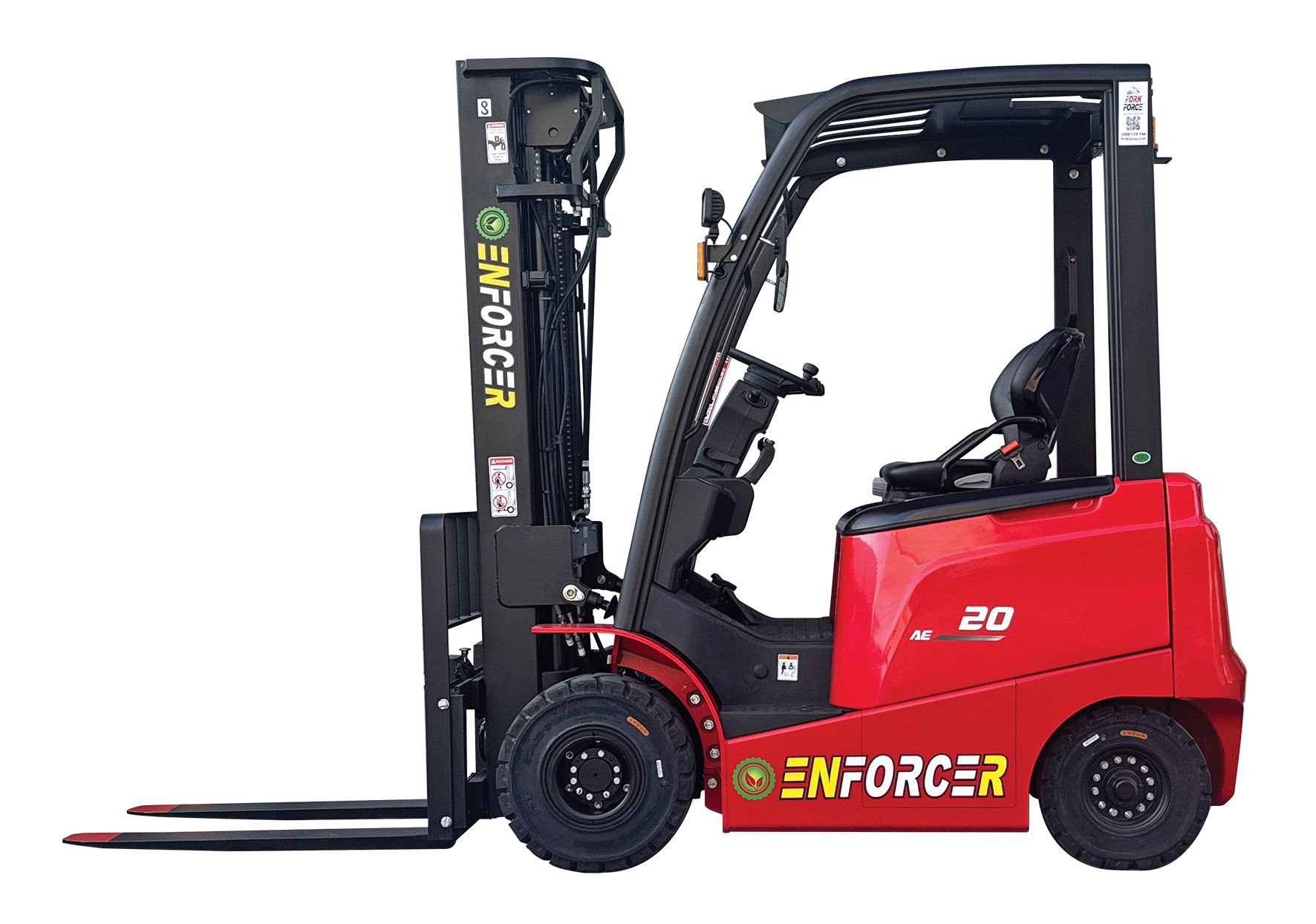 Electric forklift for warehouse hire — zero emissions, suitable for enclosed environments
