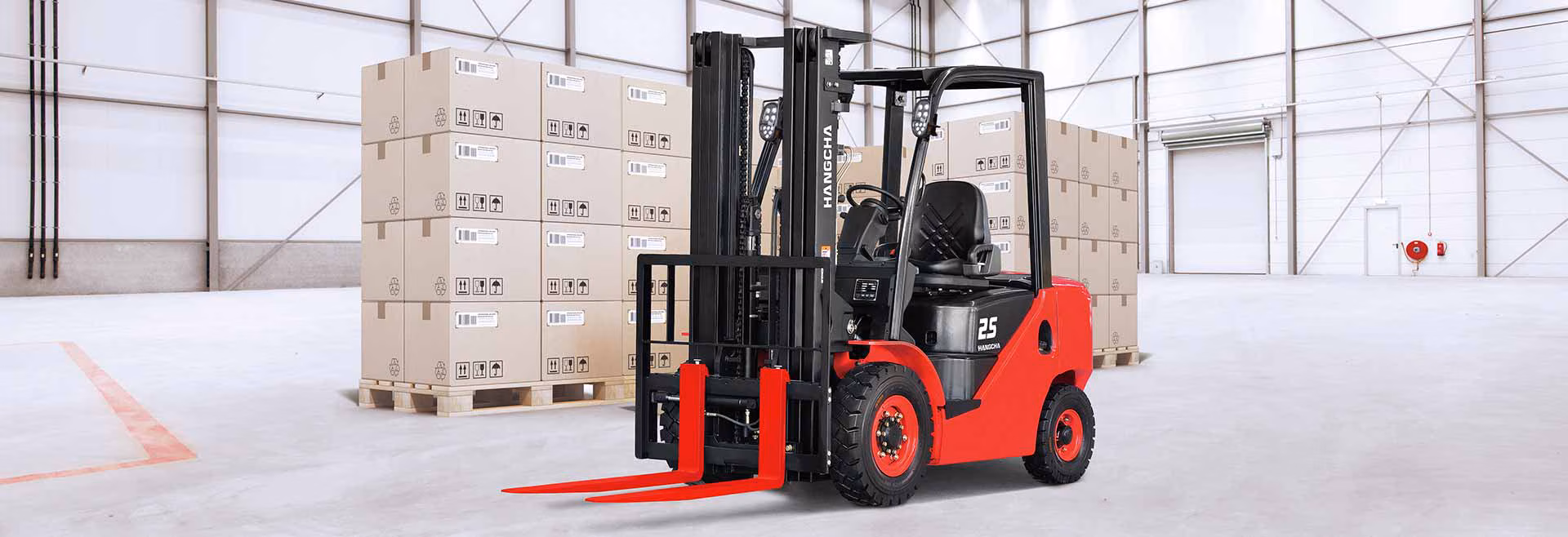 Hangcha diesel forklift available for long-term hire in Geelong
